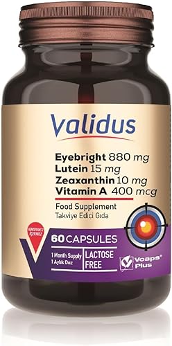 VALIDUS Eyebrigth 880 mg + luteína 15 mg 60 cápsulas (VCaps)