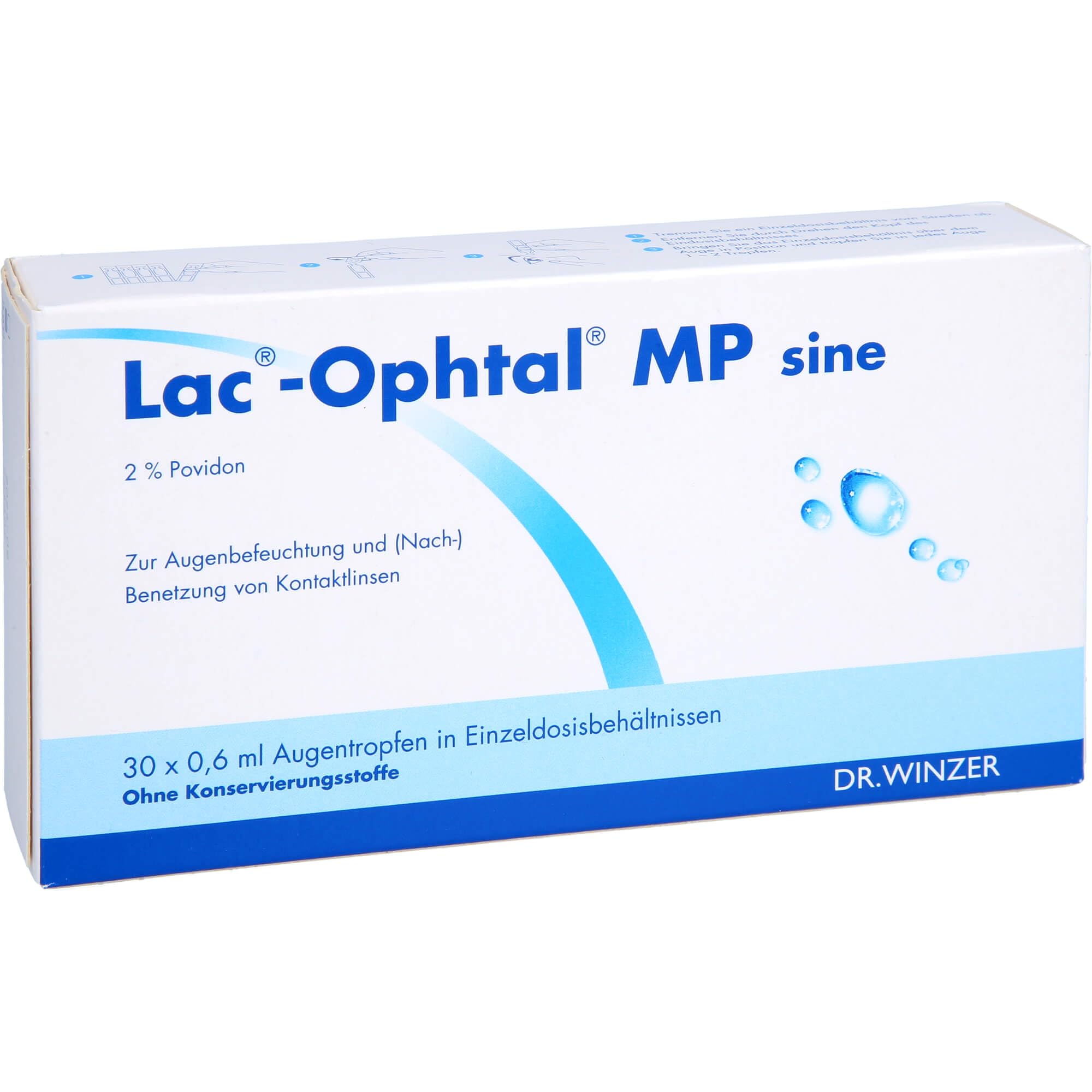 LAC OPHTAL MP sine Augentropfen 30X0.6 ml