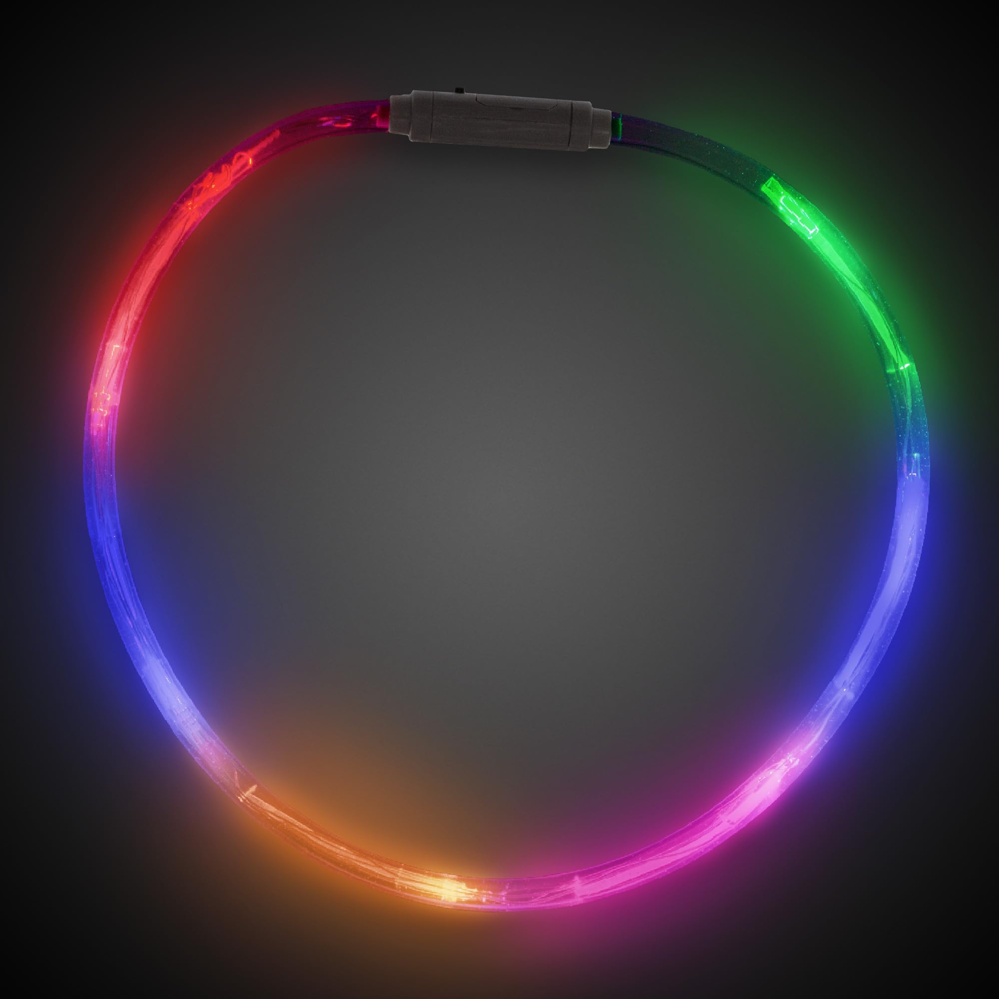 Windy City Novelties LED Light Up Necklace - 6 Multi Color Modes - 27