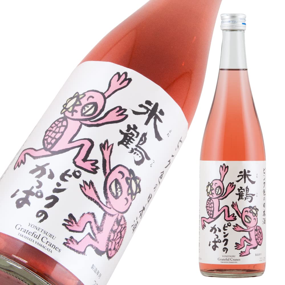 Amazon.co.jp: 米鶴 純米酒 ピンクのかっぱ 720ml : 食品・飲料・お酒