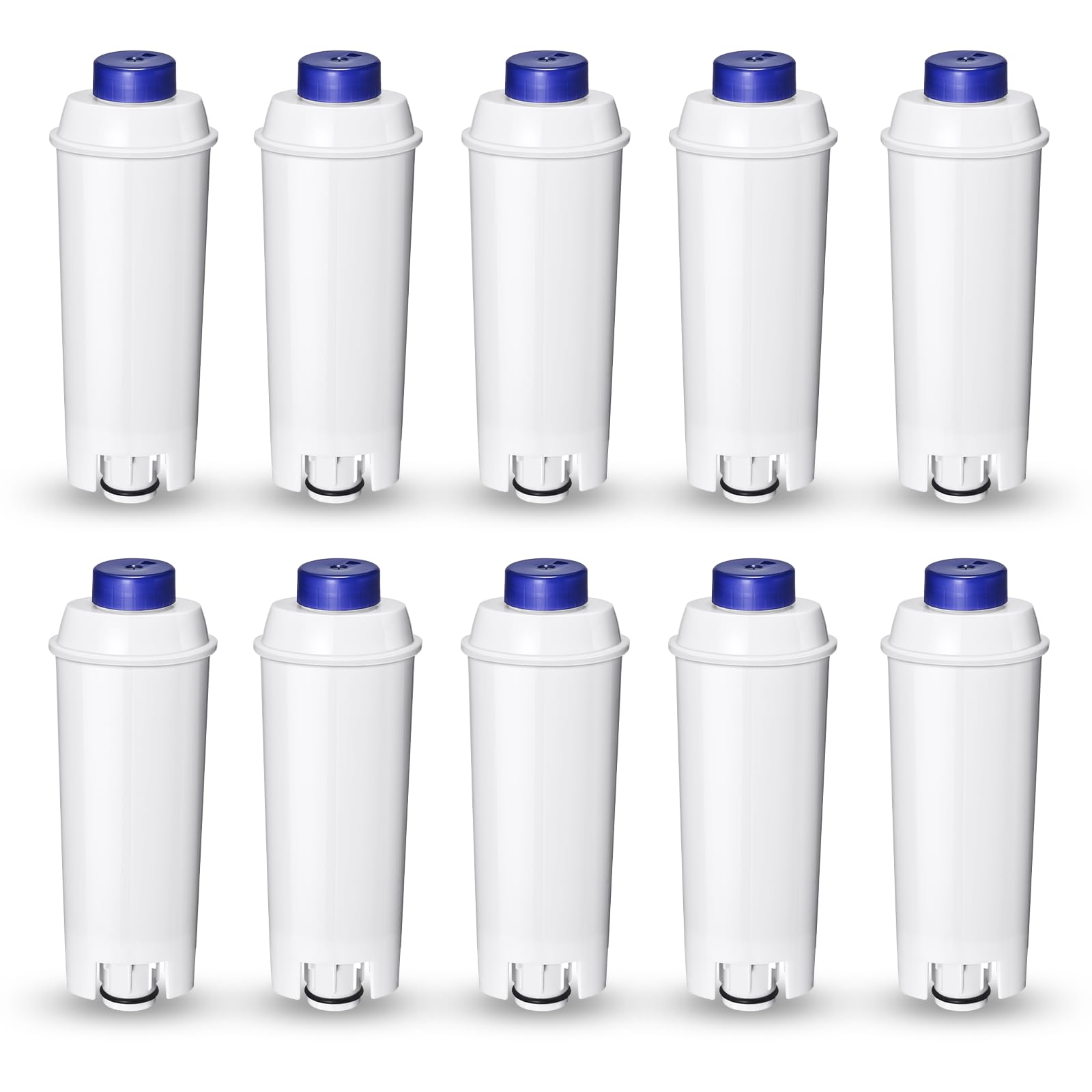Mutital 10er-Pack Kaffeevollautomat Wasserfilter,Ersatz fur Delonghi ECAM-Serie, Dinamica, Cappuccino System, Magnifica, Kompatibel mit De'Longhi ETAM Autentica und Verschiedener Modelle von Esam (10)