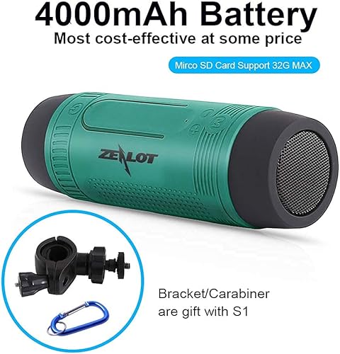 Miniatura 2 de Zealot S1 - Altavoz Bluetooth con barra de mano para niños, altavoz portátil para exteriores, resistente al agua, IPX5, batería recargable de 4000