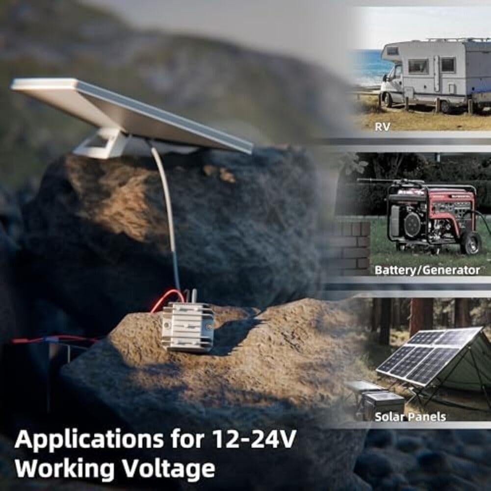 Convertitore DC-DC 30 V 3,5 A 105 W, IP68 impermeabile per Starlink per Mini, alimentatore di rete da 12 V/24 V a 30 V con cavo, alloggiamento in alluminio per camion, camper, campeggio