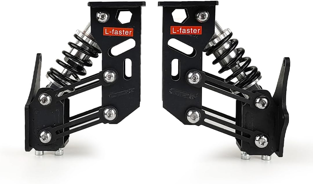 L-faster 2 PCS Customized Spring Shock Absorption Suspension Bracket for Single Axle Hub Wheel Hoverboard Motor