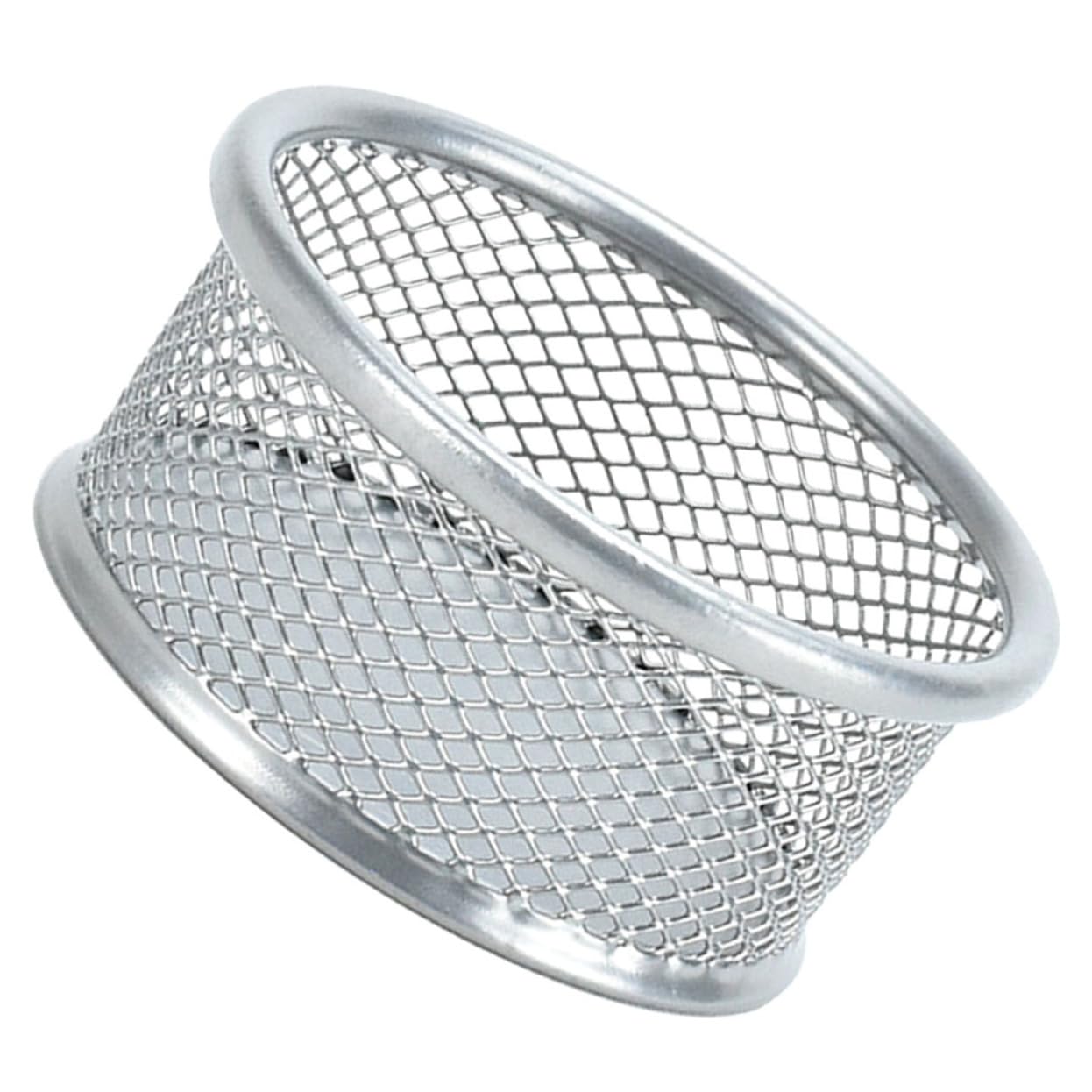 MOLUCKFU Desktop Mesh Dispensers Paperclip Holder for Office Paperclip Cup Clip Storage Basket Organizing Desk Supplies Home Clip Holder