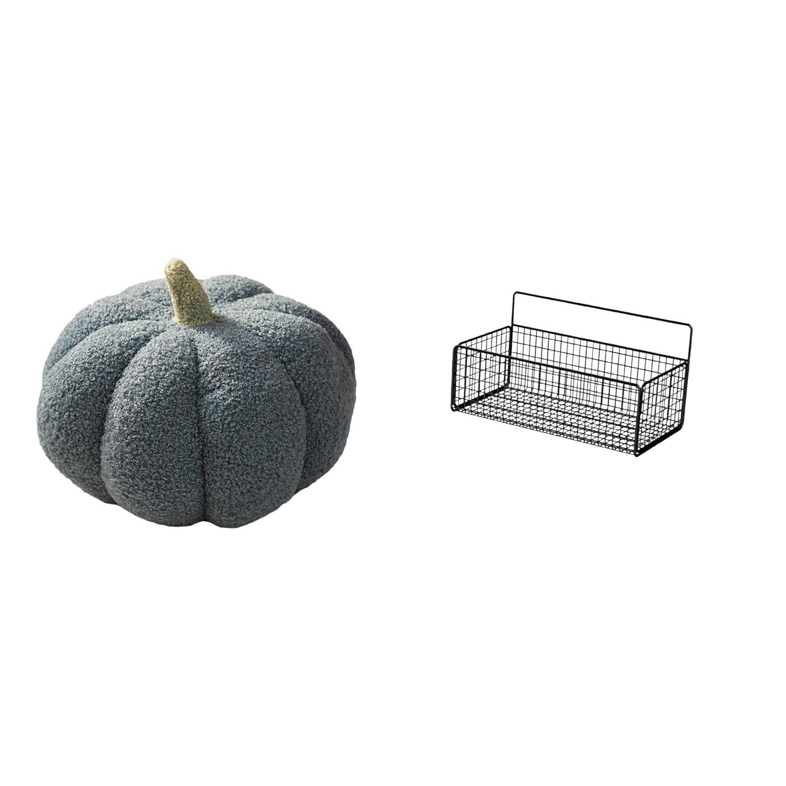 Pumpkin Pillows and Wall Hanging Baskets Plush Dcorative Sofa Cushion and Metal Bathroom Wall Organizer for Bedroom Kitchen Living Room Dcor|Home & Garden|Home Dcor|Pillows