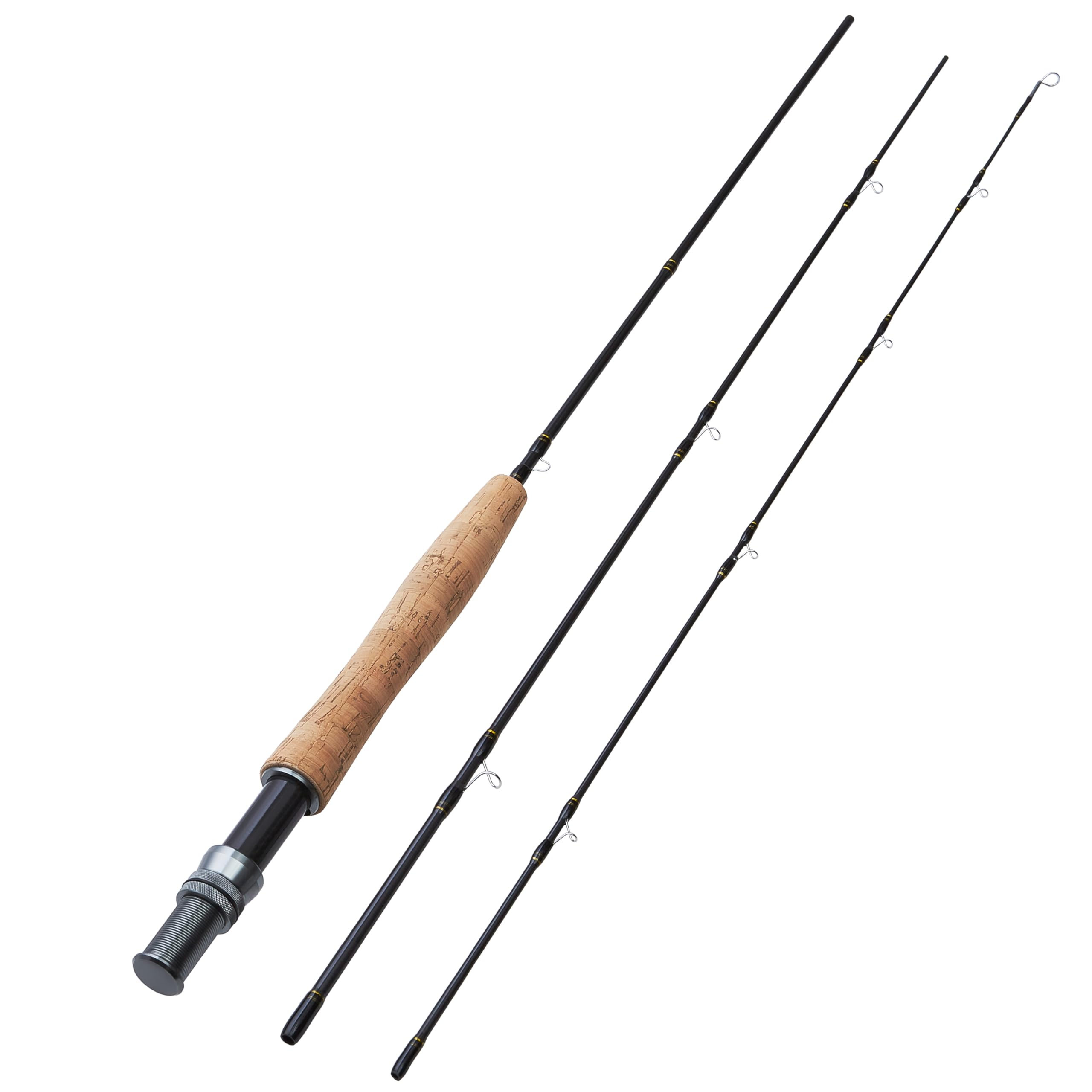 10ft Carbon Fly Fishing Rod – 3-Piece, 7/8 Weight, Medium-Fast Action, Lightweight & Sensitive