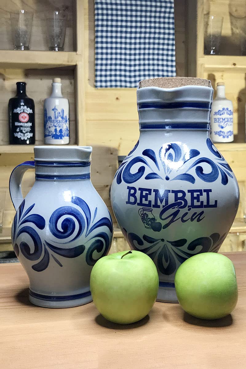 Bembel Gin XXL Riesen Bembel mit 2 Liter Gin 43% vol. Handgefertigt Apfel Gin Großflasche
