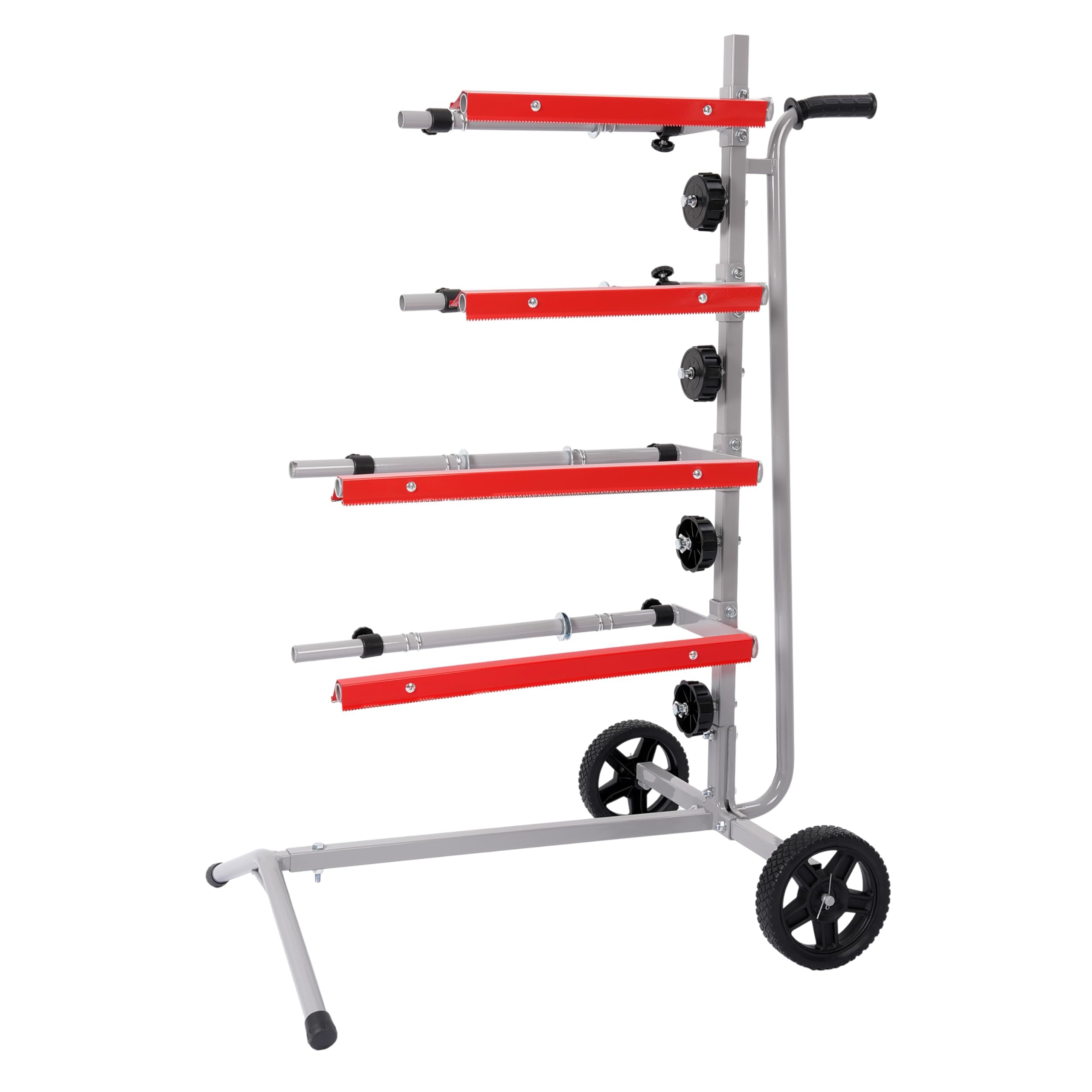 KUAFU Masking Paper Machine Station Mobile Tree Style Stand Holds 4 Bars