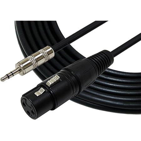 GLS Audio 6ft Cable 1/8" TRS Stereo to XLR Female - 6' Cables 3.5mm (Mini) to XLR-F Cord for iPhone, iPod, Computer, Video Camera and More - Single