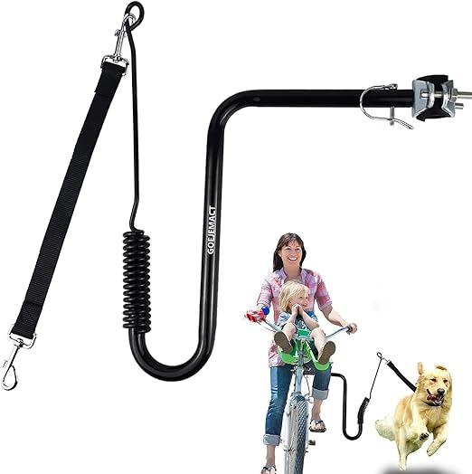 MRWiZMS Dog Bike Leash, 180°Bicycle Dog Leash, Pet Exerciser for Dog
