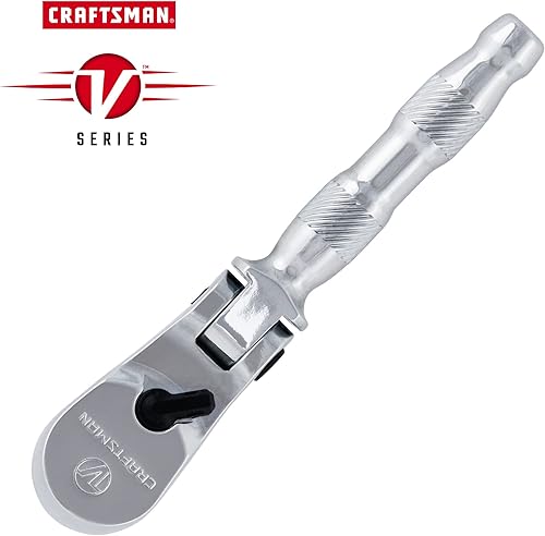 Miniatura 2 de CRAFTSMAN Trinquete Serie V, accionamiento de 14 pulgadas, 80 dientes, cabeza flexible (CMMT86302V)