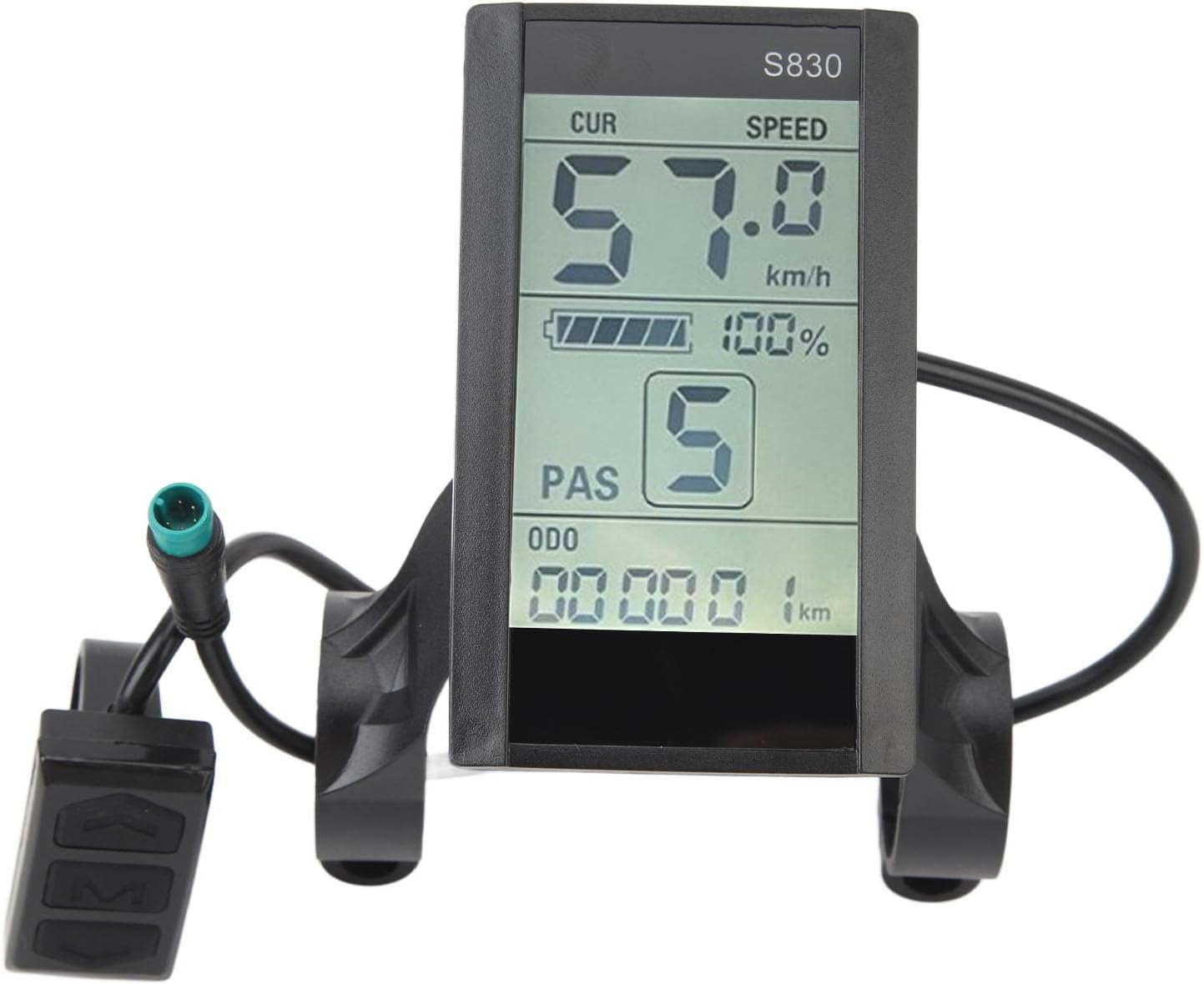 GLOGLOW LCD Display Panel for Electric Scooter, 24V 36V 48V S830 Replacement with Control Connector, Electric Scooter Accessories for Adults Kids Commuting Daily Use