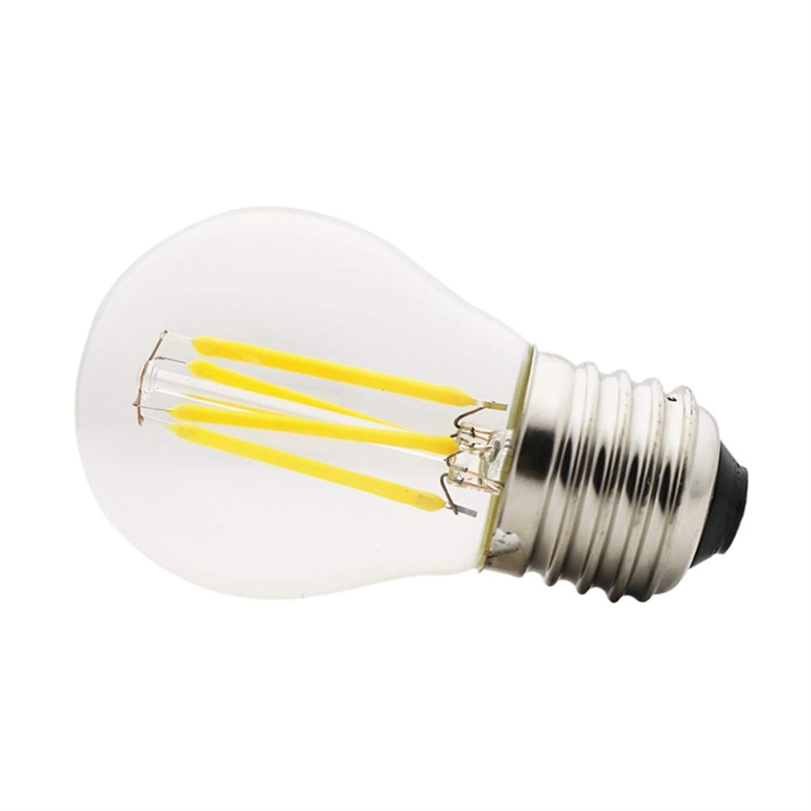 ANTYX 12V E27 LED Glühbirne 24v 36v 4W G45 Warm White 2700K 30W Equivalent 350 Lumen Nicht dimmbare AC/DC 12-36v Satz von 10 [Energieklasse A +]