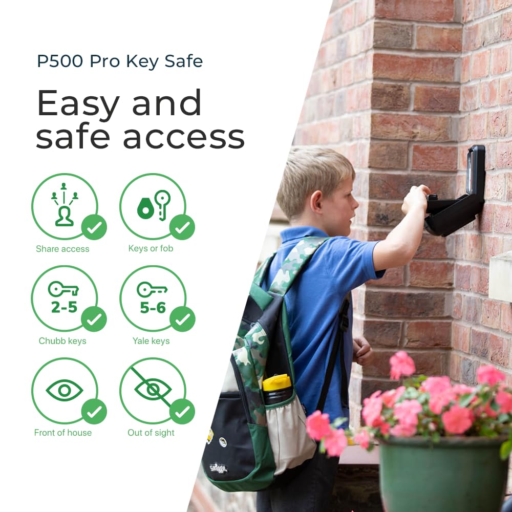 Kidde Supra - Caja guarda llaves de alta seguridad P500 con capacidad para 3/5 llaves
