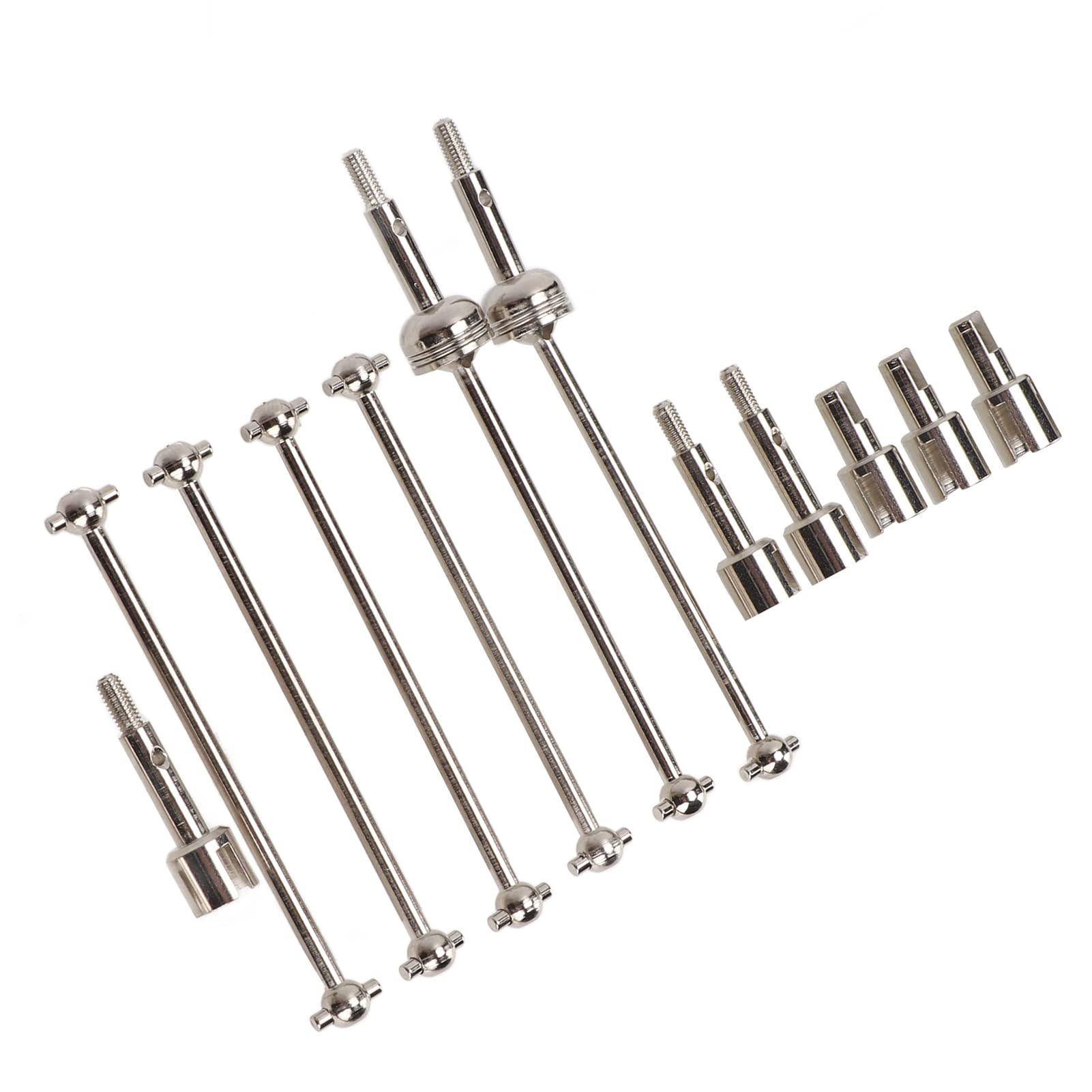 RC CVD Drive Shaft Kit Upgrade Part Metal Wit As Performance and Adds Strength Toughness and Power to Your RC Car Bring Better Performance H Joint Cup Dog Bone for WLtoys 144001