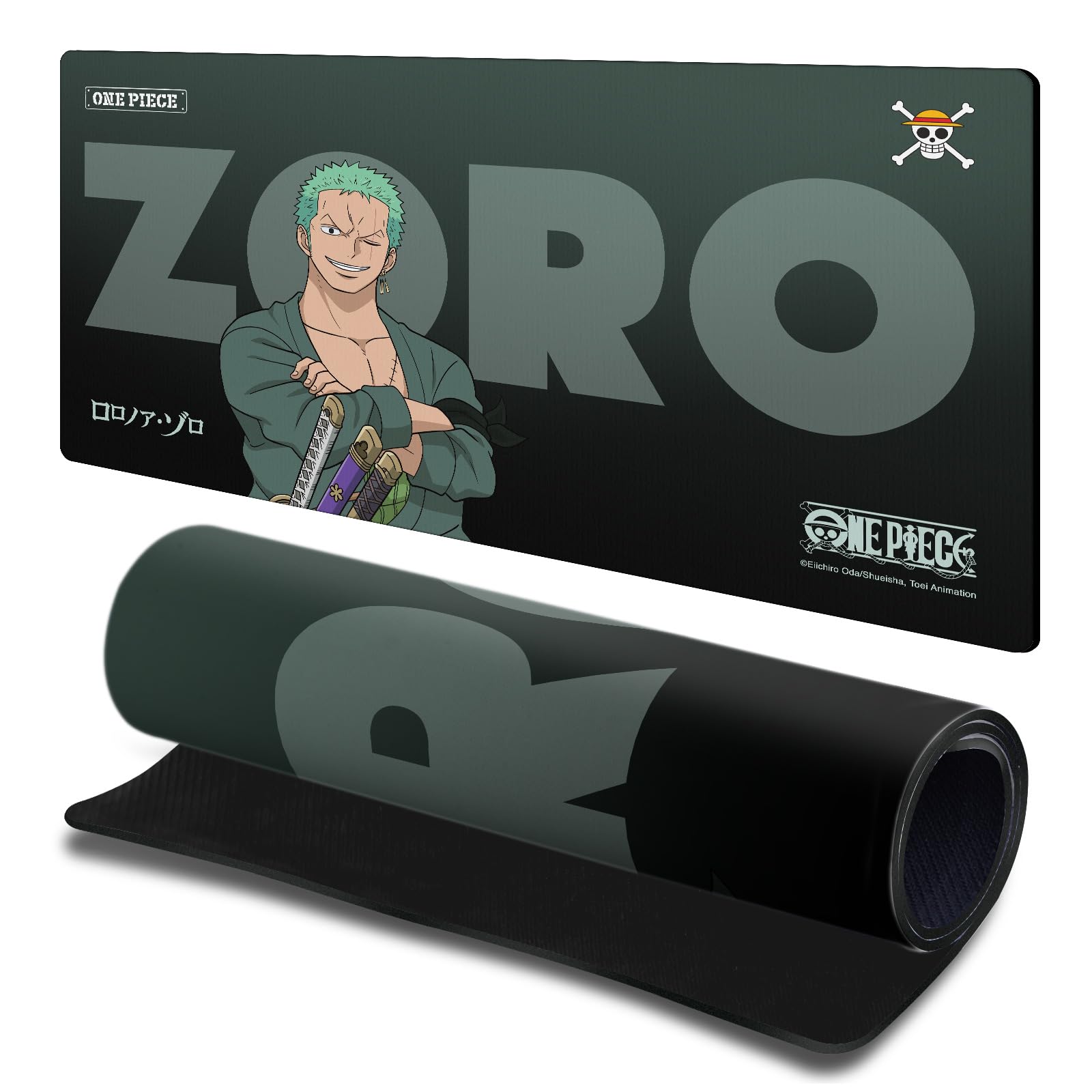 Head Case Designs Officially Licensed One Piece Roronoa Zoro Graphic Art 23.62 x 11.81 x 0.12 inches (600 x 300 mm) - L Gaming Office Desk PC Keyboard Mouse Mat Pad