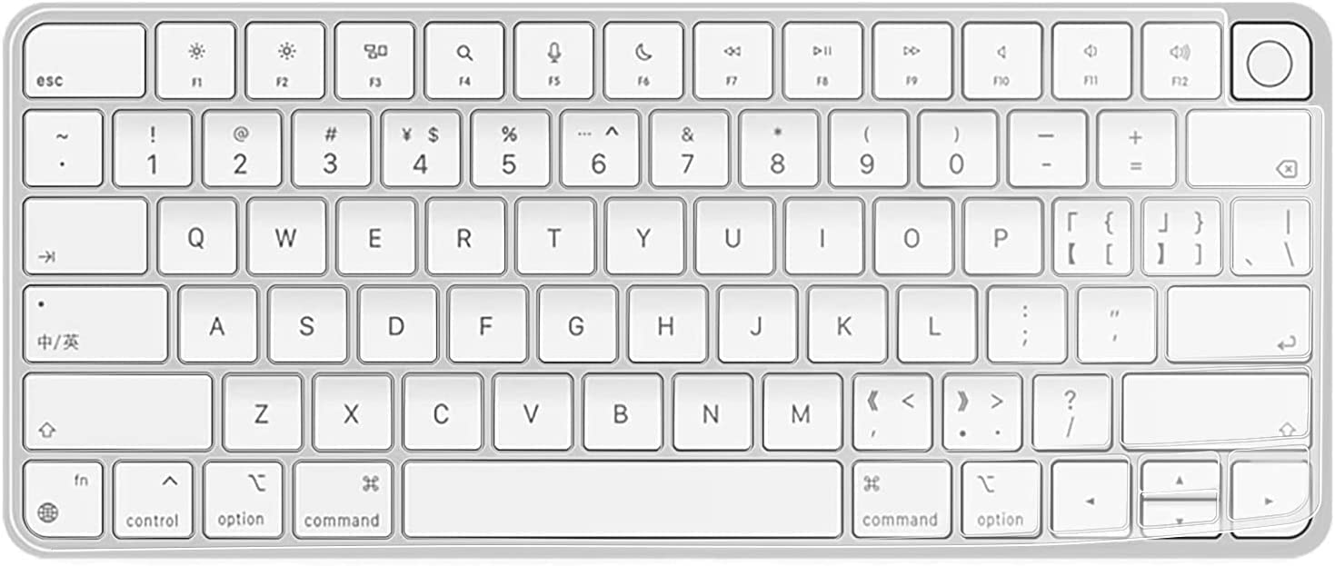 Oaky Ultra Thin Keyboard Skin Cover for Apple iMac 24 Inch 2021 Magic Keyboard with Touch ID A2449, A2450 Keyboard Cover Skin, Keyboard Skin Accessories, TPU (B0BJBQVS1K) Amazon Price History, Amazon Price Tracker