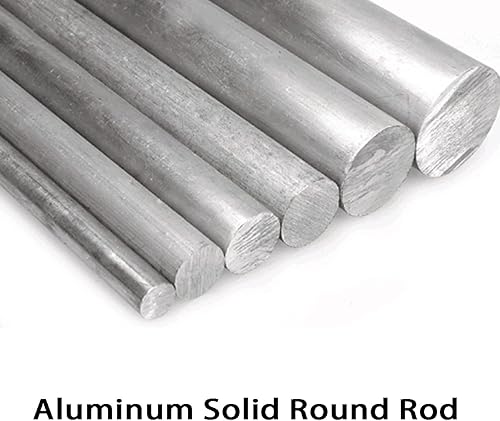 Miniatura 3 de Barra de torno redonda de aluminio 6061 para herramientas de manualidades, diámetro de 0.354 in a 1.181 in, longitud de 23.622 in, 2 piezas,