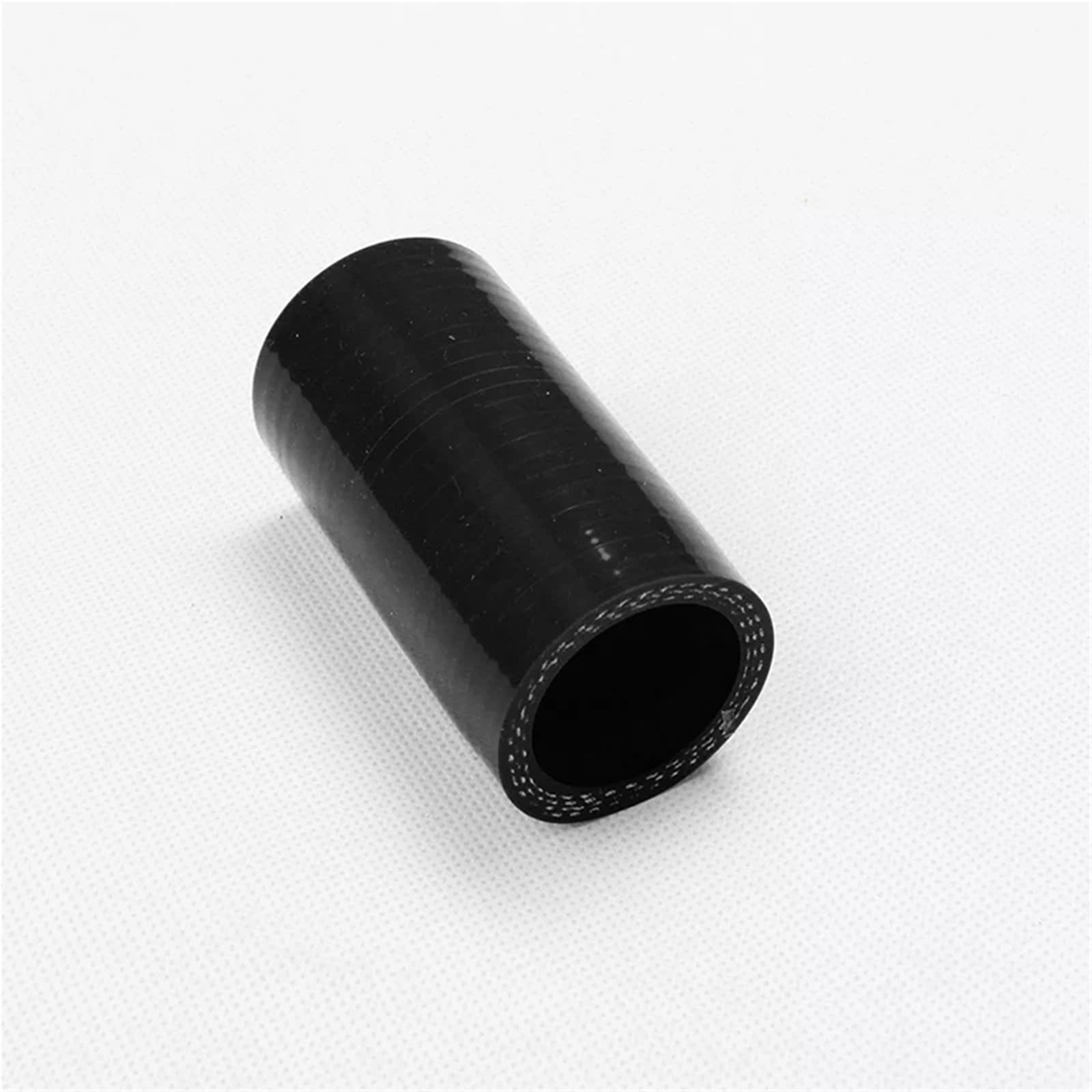 wąż do wody chłodzącej Wzmocniona silikonowa prosta rura zamienna, rura dolotowa turbosprężarki, czarny ID(ID 38mm 3Ply)