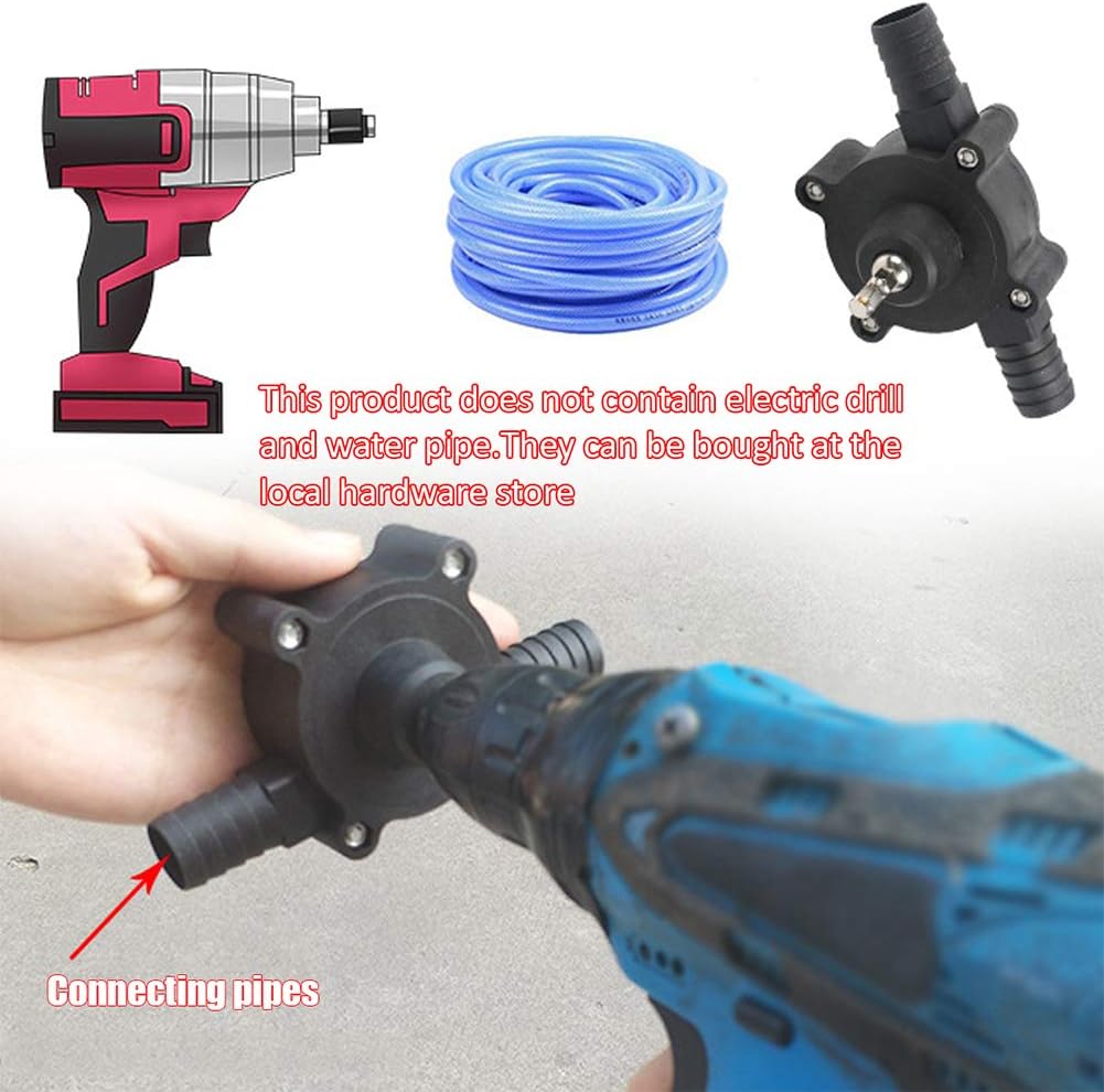 Mini Submersible Portable Electric Water Pump Household Portable Electric Drill Pump Oil Fluid Water Pump Mini Hand Self-priming Liquid Transfer Pumps