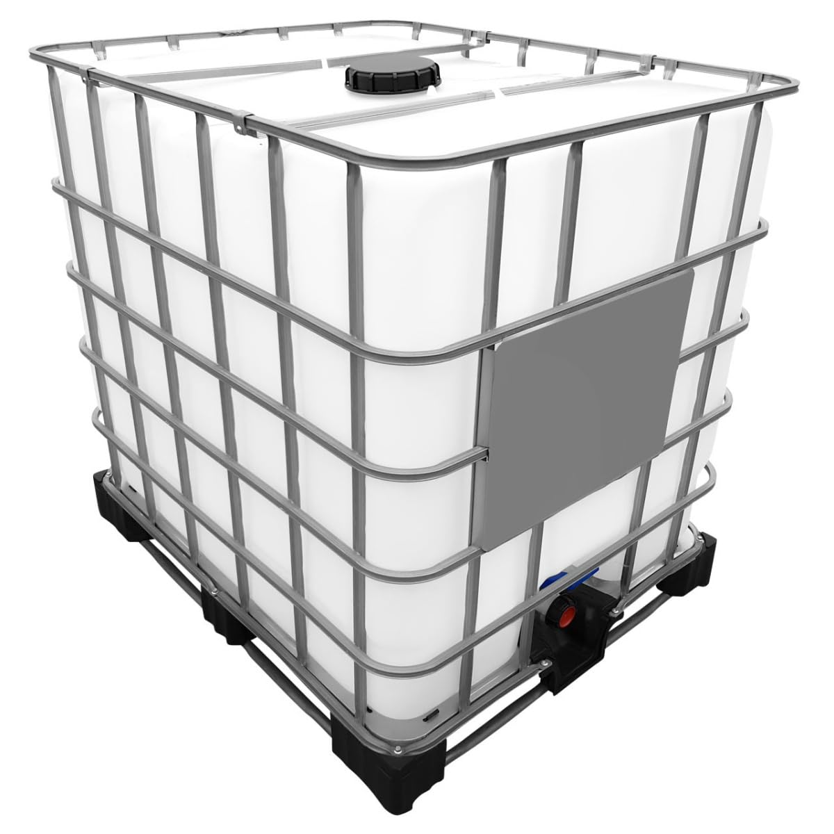 1000l IBC Wassertank DN150/50 auf Stahlpalette (Gebraucht/Gespült)