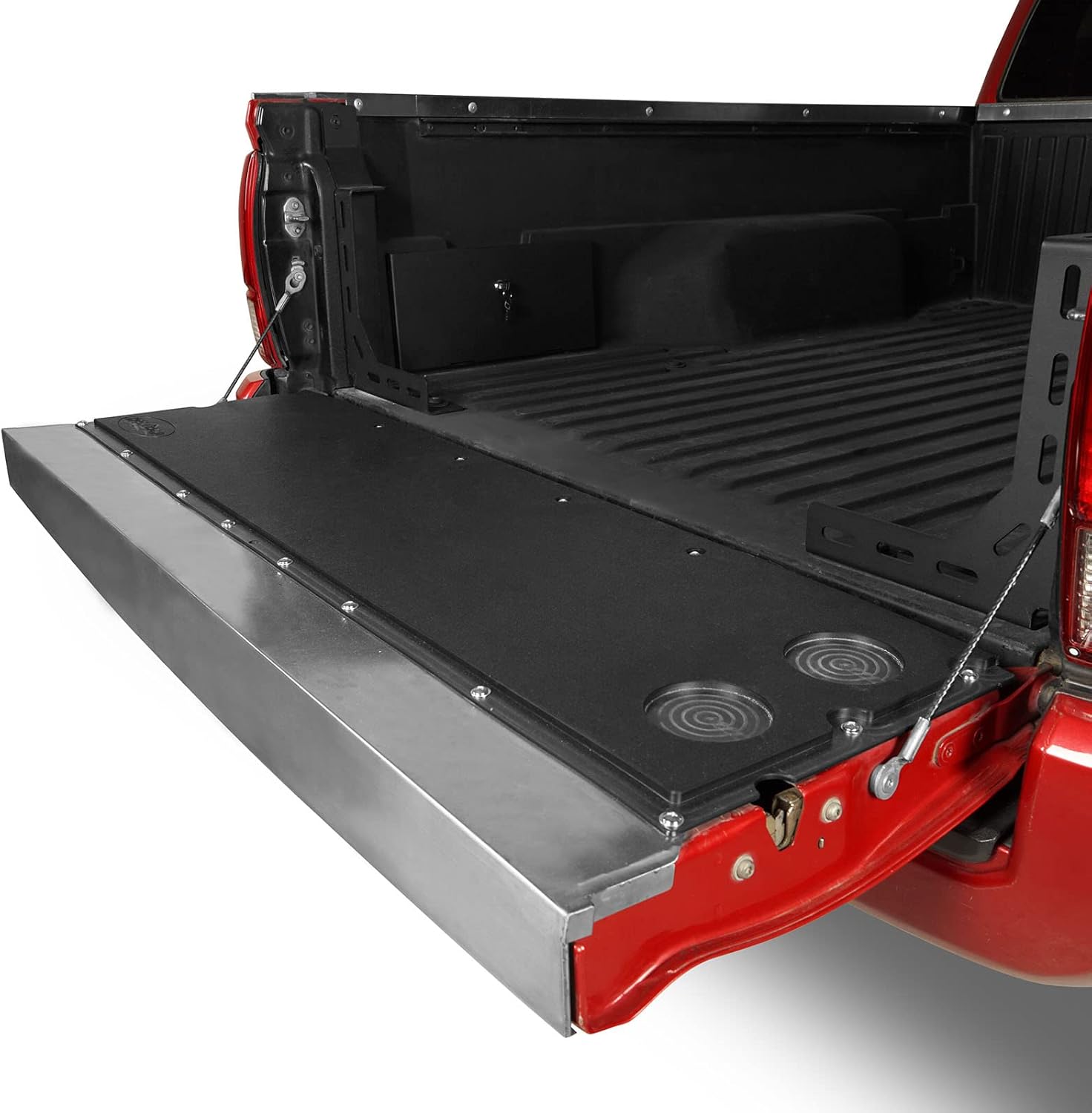 Hooke Road Tacoma Flat Tailgate Cover Panel Table Plate Pad for 2005-2023 Toyota Tacoma 2nd 3rd Gen, Tail Gate Camping Cutting Board - Black