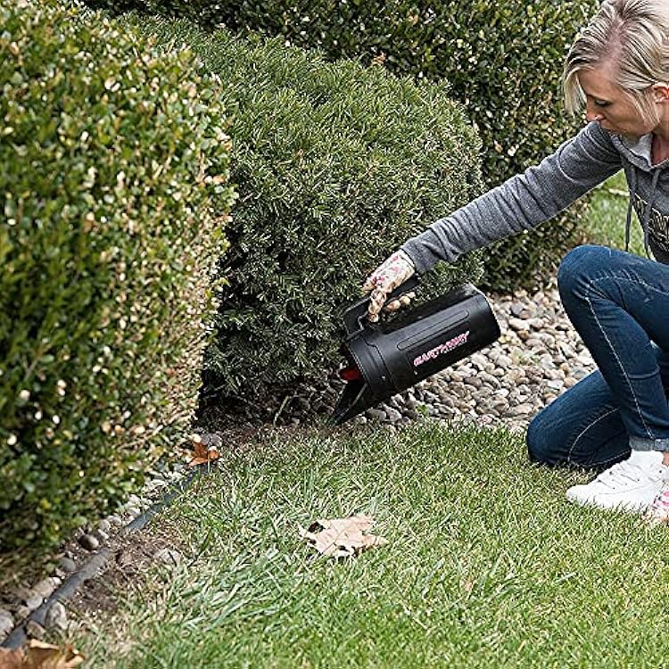 EarthWay EarthShaker 4LB (1.8KG) Capacity Hand Spreader with Four Option Selector Dial Lid for Fertilizer, Ice Melt, Rock Salt, Grass Seed, and More Includes Removable Lid for Easy Refilling