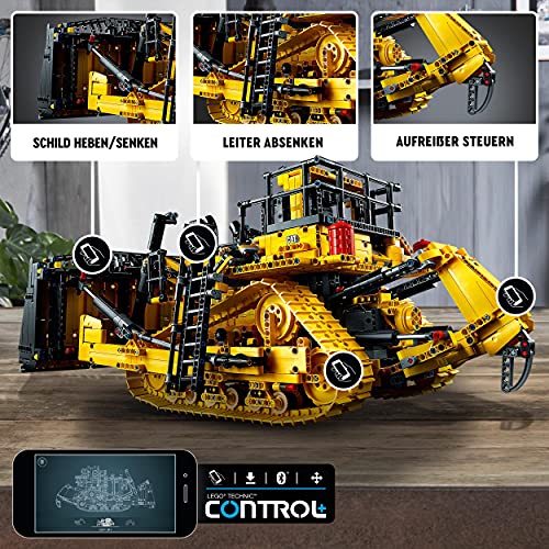 LEGO 42131 Technic Appgesteuerter Cat D11 Bulldozer, Set für Erwachsene, ferngesteuerte Autos, Geschenkidee Baufahrzeug – Bild 5