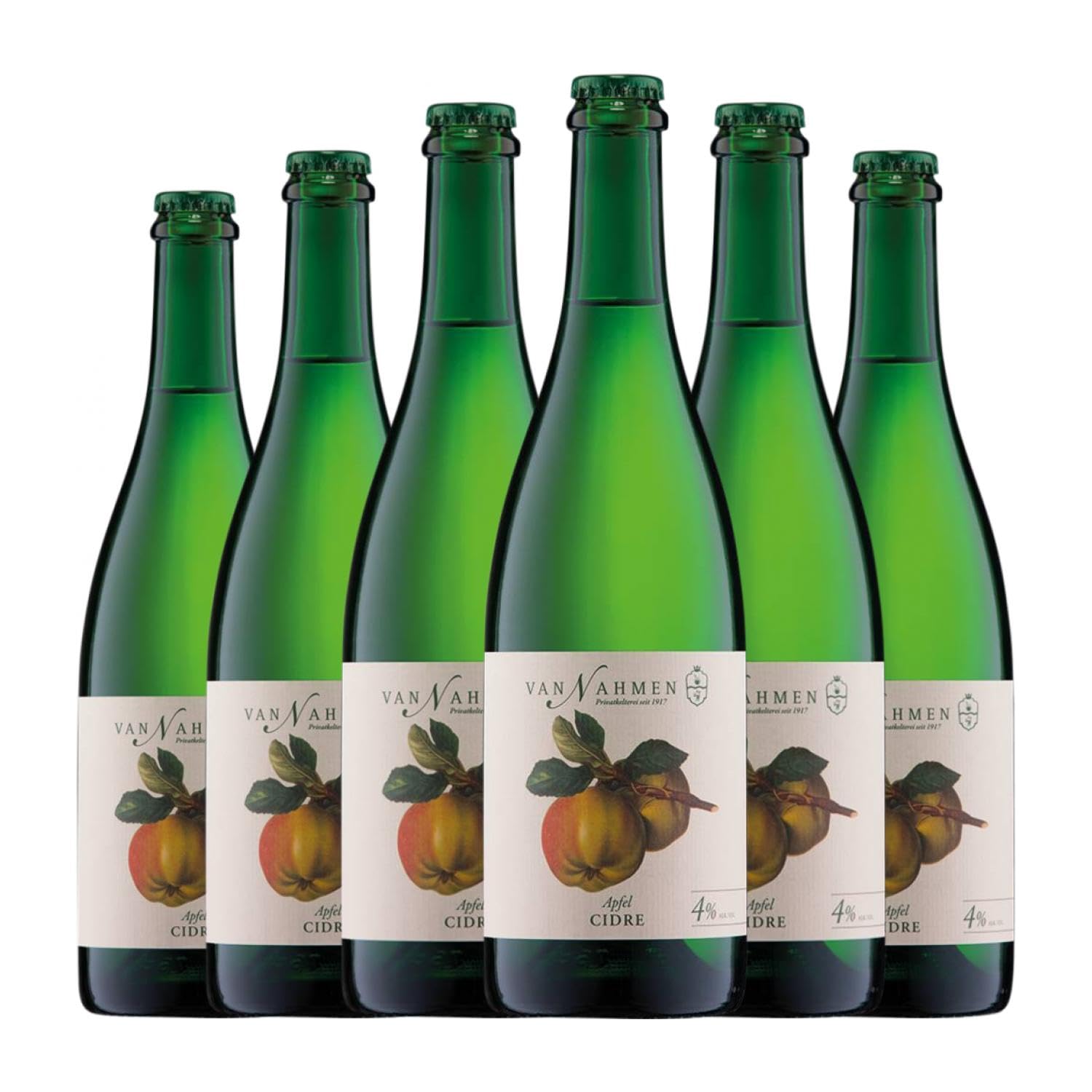Cidre Obstkelterei Van Nahmen. Apfelwein 75 cl (Karton mit 6 Flaschen von 75 cl)