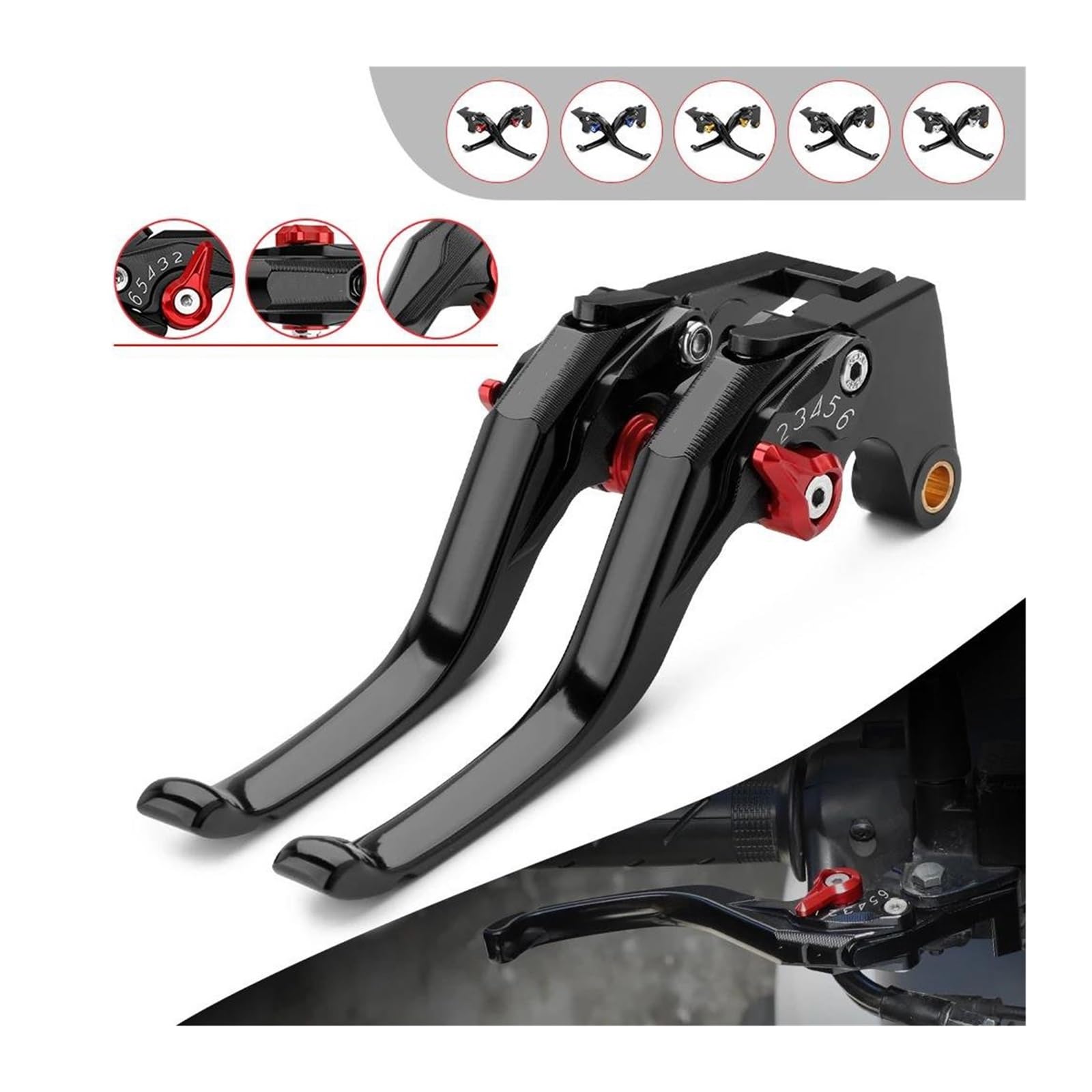 Leve Manubrio Per CRF1100L Per CRF 1100 L Per Africa Twin 2020-2025 Accessori Moto CNC Regolabile Maniglia Del Freno Della Frizione Leve Leve Freno Frizione(1)