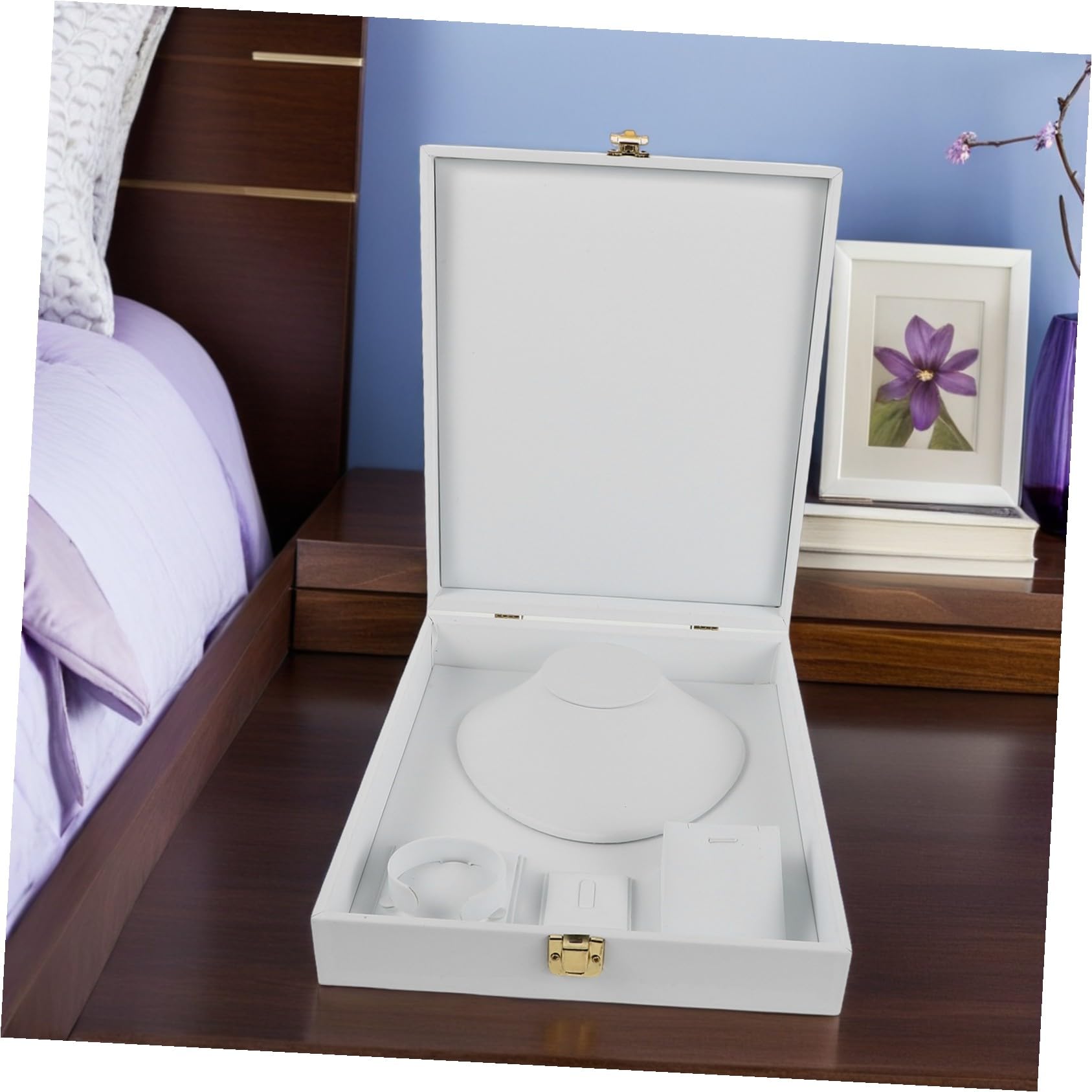 FOMIYES Caja De Almacenamiento De Joyas A Prueba De Polvo Organizador De Collares Organizador De Joyas Para Collares Y