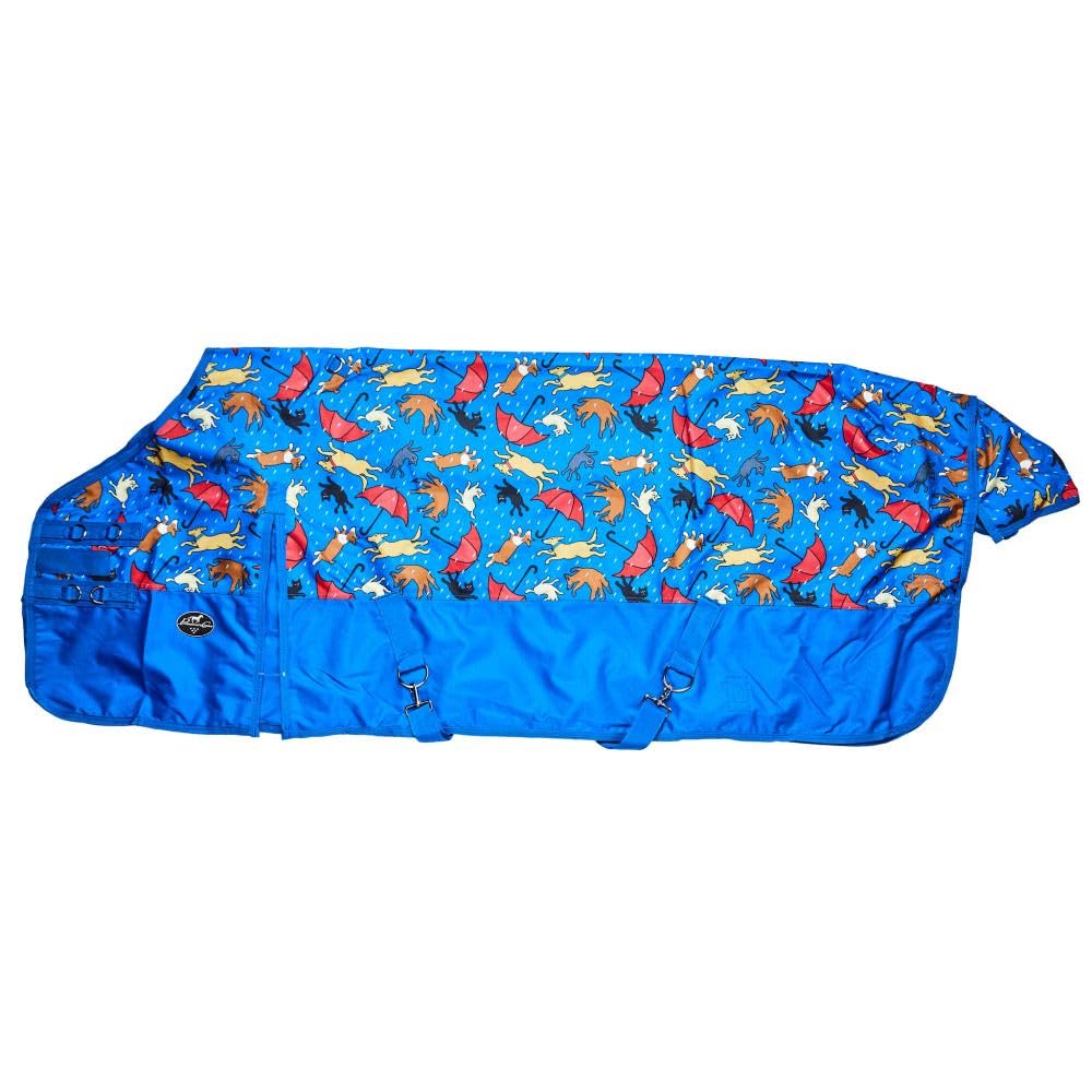 Professional's Choice Raining Cats and Dogs 1200D Horse Rain Sheet 80