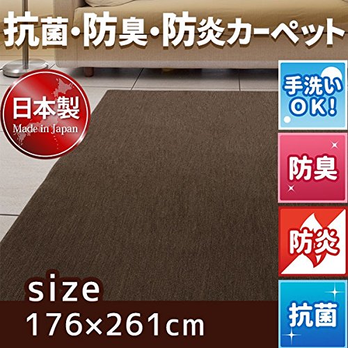 Amazon｜フリーカットができる 抗菌・防臭・防炎カーペット/絨毯 [江戸 