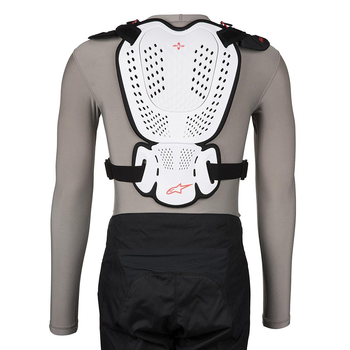 Alpinestars Brustpanzer A-1 Weiß/Schwarz/Rot