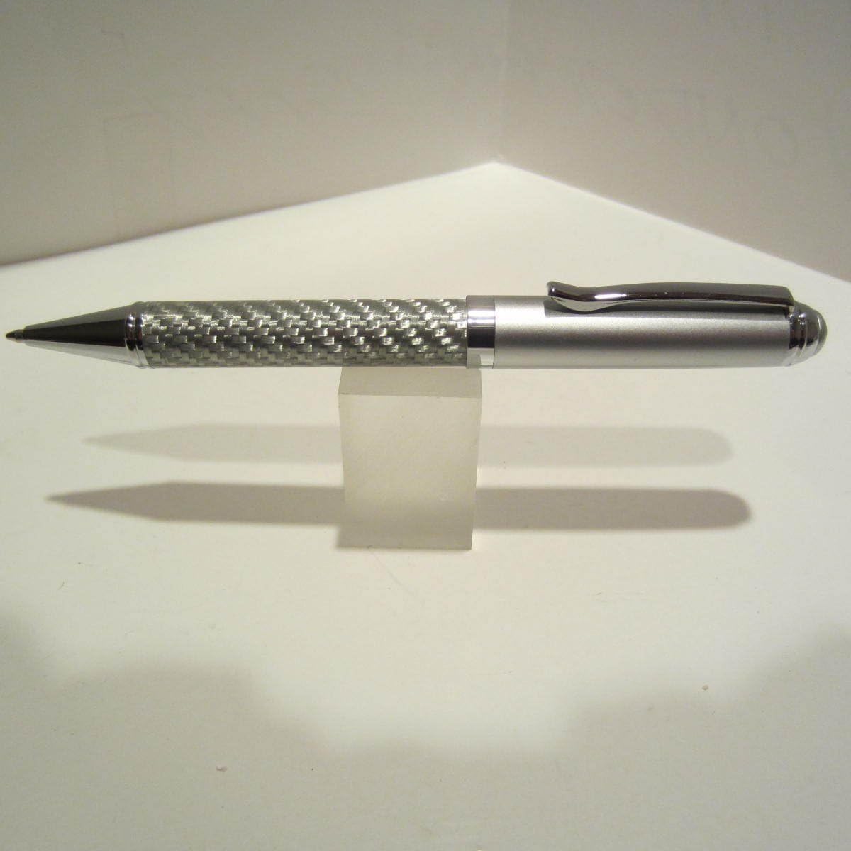 Ballpoint Pens TERZETTI STEEL BRAID Metal Large Heavy Velvet Pouch=Gift Box