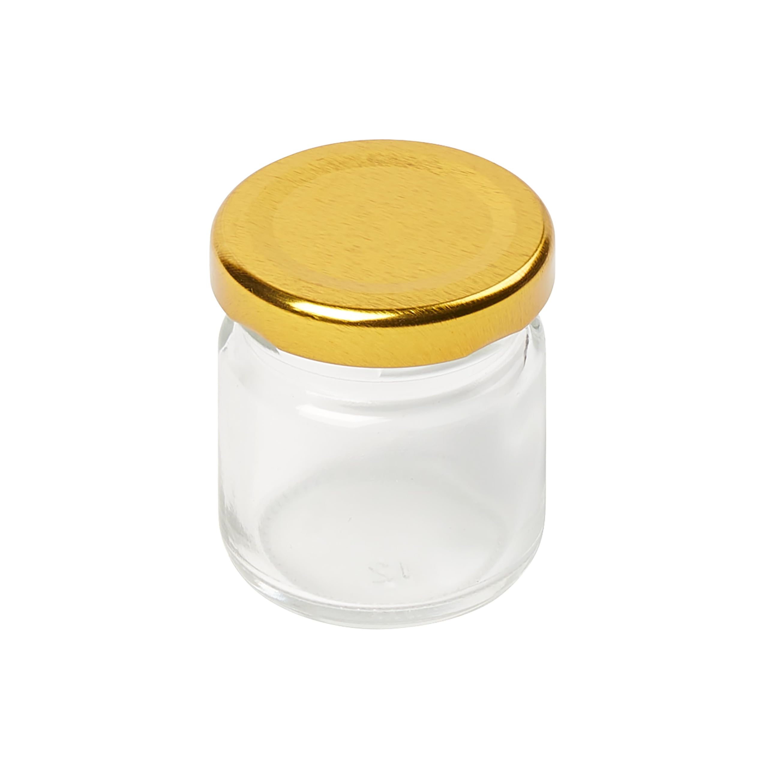 Tala Breakfast Mini Jar with Gold Screw Lid, 45ml (1.5 oz), Perfect for Jam, Honey, and Breakfast Condiments