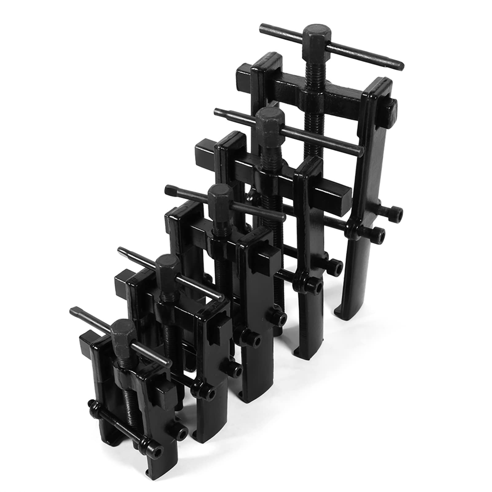 Estrattore per Ingranaggi a Due Ganasce, Estrattore per Ingranaggi per Cuscinetti Gambe Gemelle Estrattore per Ingranaggi per Cuscinetti Kit di Rimozione per Utensili Manuali(6inch （55 * 90）)