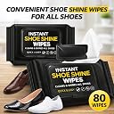 CRESSNOVA Shoe Cleaning Wipes - Pack of 2 (80+80 Wipes) | All-Purpose Sneaker & Shoe Wipes for Leather, Mesh, White & Sports Shoes | Instantly Removes Dirt, Scuffs & Stains | Pro-Clean Wipe Kit gallery image