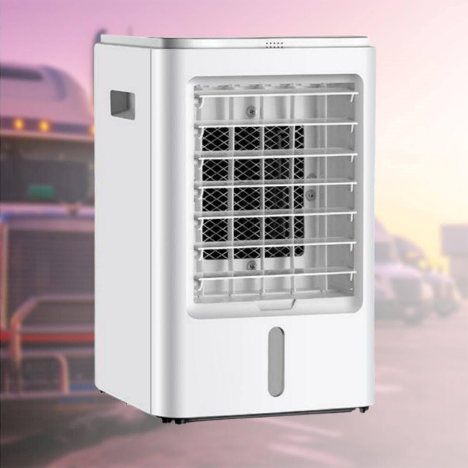 MhWrughts Evaporative Portable Air Cooler, 12V/24V Cooling Fan with 4L Water Tank, Humidifier and Air Purifier for Truck, RV, Office and Dorm Room car-24V