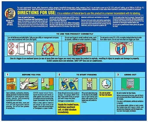 Johnson Raid Max Fogger, Insect Killer for Mosquito, Ant, Roach, Spider, Flea, for Indoor Use 6.3 Ounce (Pack of 1) - Image 2