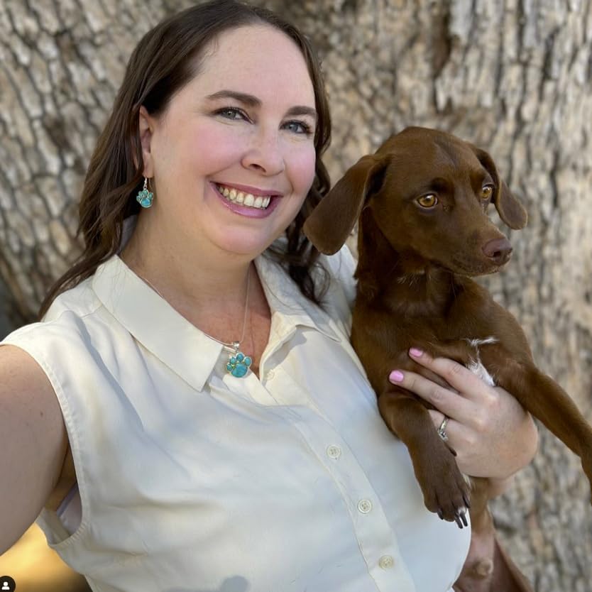 Turquoise Network Dog Paw Necklace Pendant 925 Sterling Silver Genuine Gemstones (with 20" Chain) - Image 2