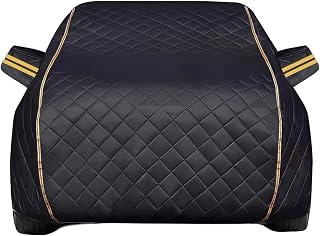 Anti-Hail Car Cover for Honda Shuttle 4gen | 4400 x 1695 x 1545 mm | Customizable Outdoor Waterproof Car Cover, Breathable, Upgraded Thickened Cotton, with Zippered Door(Black)
