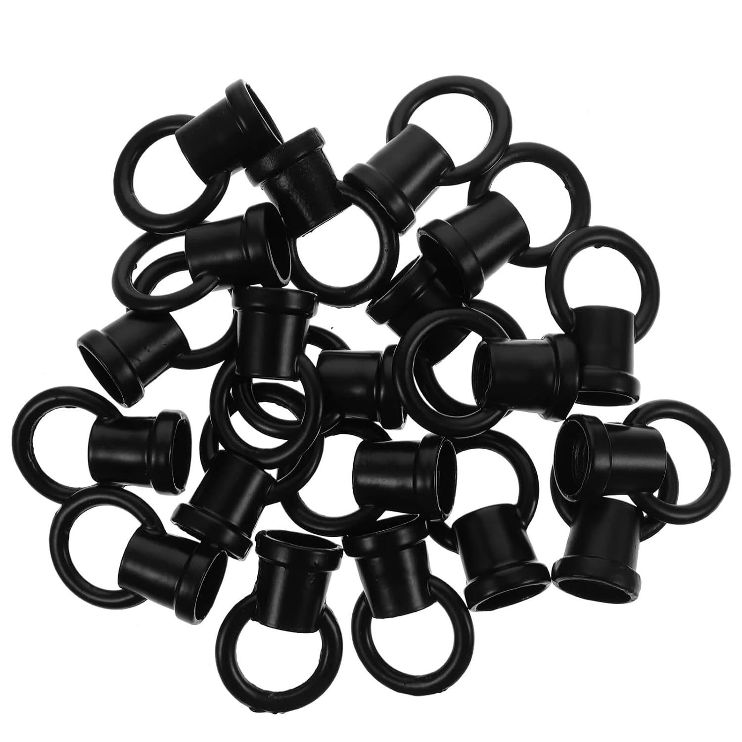 Eye Nut 100Pcs Strong Ring Chandelier Parts Ceiling Hook for Light Fixture Hanging Lamp Loop Hooks Nut Plant for Hanging, Tie-Downs