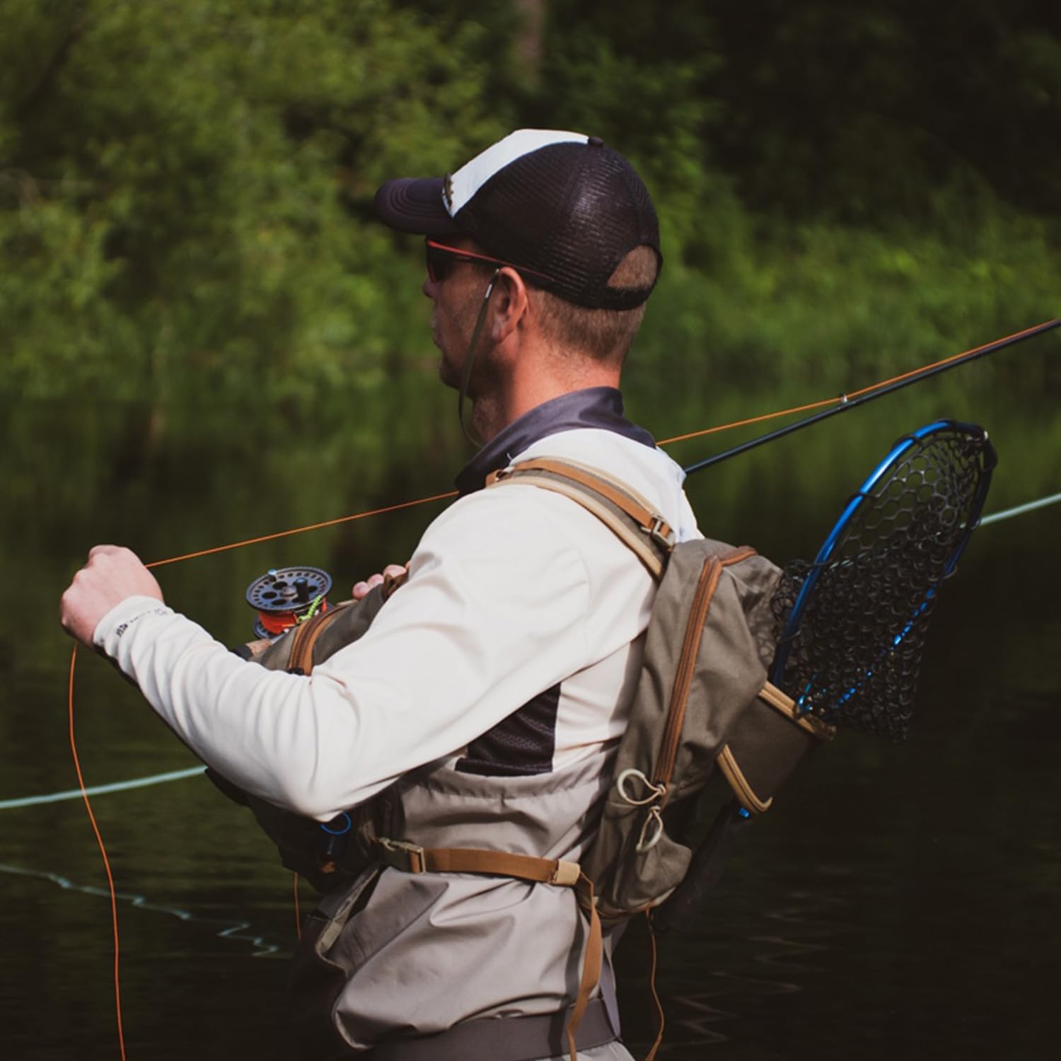 Fly Fishing Chest Pack included extra back panl,Tackle Storage Chest Backpack - Image 5