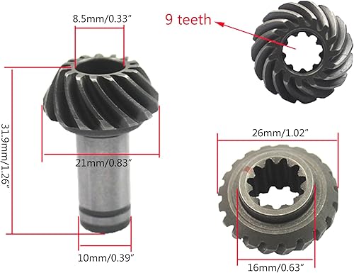 Miniatura 4 de 97 dientes gobernador engranaje montaje cortacésped cortador de cepillo hierba recortadora equipo jardín herramientas eléctricas jardín jardín