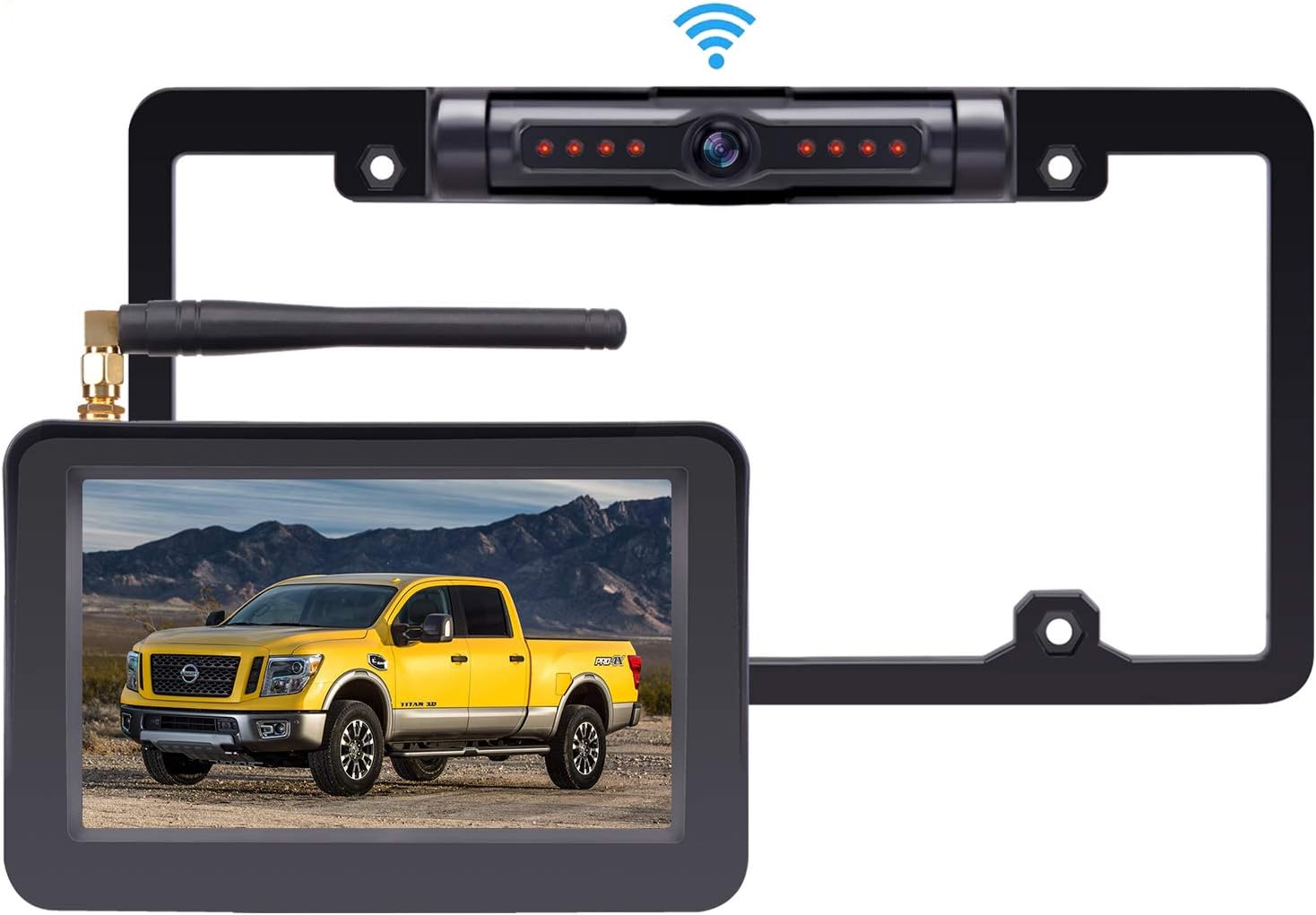 Wireless Backup Camera for Trucks HD 1080P with 5 Inch