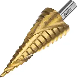 MTX Broca Escalonada HSS Professional, Aço Rápido de Alta Precisão para Furos em Metal, Plástico e Madeira (4-32 mm)