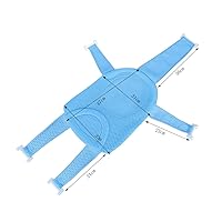 Vista 2 de Red de soporte para asiento de baño, cojín flotante para recién nacido, para bañera infantil, malla de ducha, soporte de tubo de baño ajustable, 5