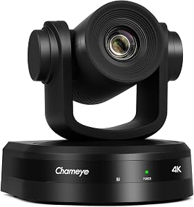 Caméra PTZ 4K Chameye C420 - Zoom Optique 20x | HDMI/USB 3.0/PoE | Pour Streaming Live Et Conférences